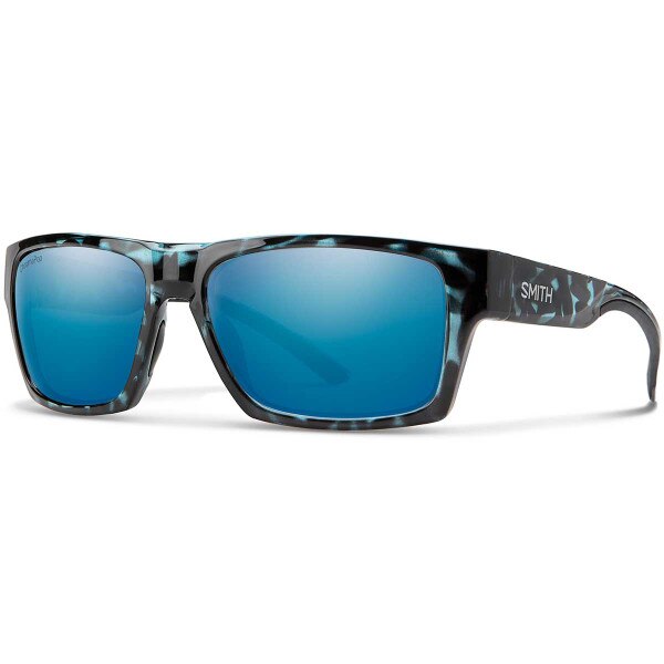Smith Outlier 2 Sunglasses ChromaPop Polarized in Black Ice with Blue Mirror